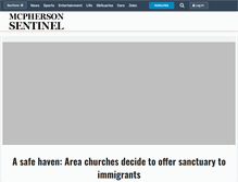 Tablet Screenshot of mcphersonsentinel.com